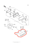 14091-0095-6z Kawasaki New Oem Kfx Taillight Lamp Cover Black