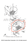 1hp-f7453-00-00 Yamaha New Oem Grizzly Eps Le Left Foot Rest Well