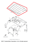 1xp-k8314-00-00 Yamaha New Oem Viking Sunroof Cover