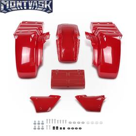 Mm022001 2014mmotor Front And Rear Fender Kit With Side Panels Trunk Lid Fit Honda Atc250es 85-87 Big Red