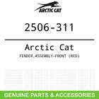 2506-311 Arctic Cat Oem Textron Fender Red