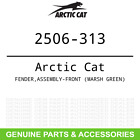 2506-313 Arctic Cat Oem Textron Fender Marsh Green