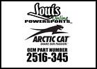 2516-345 Arctic Cat Panel Fender Rear Trv Red Rtd 886224798059