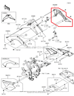 49089-0054-6c Kawasaki New Oem Klx Right Side Engine Shroud Cover Ebony