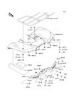 35023-0050-839 650 Black 750 Brute 2007-2010 Fender Force Kawasaki Kvf Rear 4x4