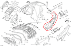 705009445 New Oem Maverick Efi Left Rear Inner Fender