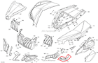 705011049 New Oem Maverick Max Right Fender Trim Red
