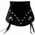 78081080 Drag Specialties Black Sz M Studded Mud Flap With Conchos