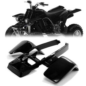 Ta0735 Aftermarket New Black Front Fender Plastic Body Kit For Yamaha Banshee 350 Yfz350 1987-2006