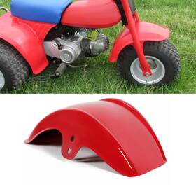Ta1295 Aftermarket Red Front Fender Plastics Mud Flap Guard Kit For Honda Atc70 Atc 70 1978-1985