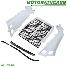 Mot2864226 All-carb White Plastic Gas Tank Side Cover Radiator Grill For Yamaha 1987-2006 Banshee350