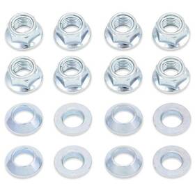 2005-lug.s Bolt Atv Hardware Locking Lug Nuts 10mm X 1.25 Silver 8-pack