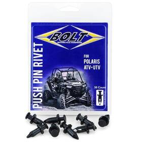 Bolt 819648022950 Utv Bodywork Nylon Pry Rivets 50-pack For Polaris Rzr