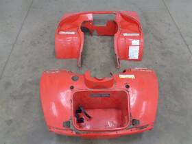 703500227 Can Am 2004 Bombardier Traxter Auto Std Front And Rear Fenders Set Red Plastics