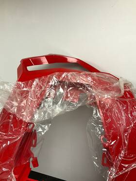 705008188 Can-am Commander 2015-17 Viper Red Hood Take Off Part #705008188 Lightly Damaged
