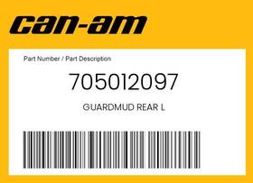 705012097 Can-am Genuine Guardmud Rear L -
