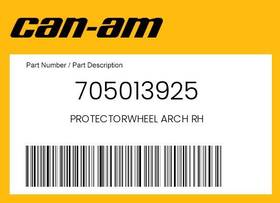 705013925 Can-am Genuine Protectorwheel Arch Rh -