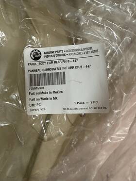 705015308 Can-am Oem Lower Body Panel Rh Macchiato