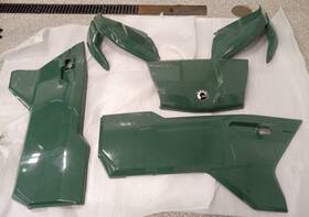 705801330 Can-am Upper Door Panel Lh Compass Green - 2025 Defender Hd9