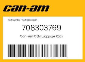 708303769 Can-am Genuine Luggage Rack -