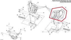 S64410rca000 Can-am New Oem Ds 250 Left Side Heel Guard Foot Rest