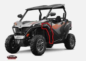 5byv-041061-8000 Cf-moto Cfmoto Zforce 950 Lh Front Widened Fender 23-25 Gen2 Black