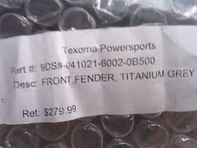 041021-6002-0b500 Cf-moto 9ds#-041021-6002-0b500 Cfmoto Titanium Grey Fender Fitment In Description