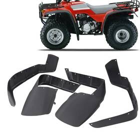 Cnnell0304-1 Cnnell 4x Fender Flaps Flare Mud Guard Fit For 96-00 Honda Fourtrax 300 Trx300/trx300fw