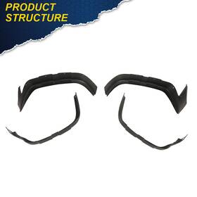 Cnnell0912-424 Cnnell Fender Mud Guards Flares Kit Fit For 95-04 Honda Trx400 Trx450 Foreman Flaps