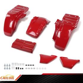 Cnnella0202409 Cnnella-69 Front And Rear Fender Kit With Side Panels Trunk Lid Fit Honda Atc250es 85-87 Big Red