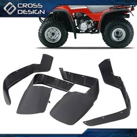 Ht-03rsa5702bdm Crossdesign Fit For 96-00 Honda Fourtrax Trx300 Trx 300 Fw Fender Flaps Mud Splash Guards