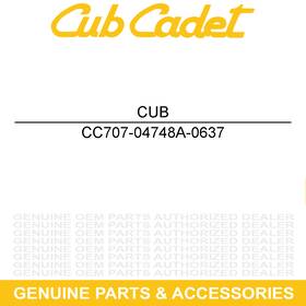 707-04748a-0637 Cub Cadet Fender Dash Utv Cover Volunteer 465 467 485 487 747