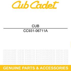 931-06711a Cub Cadet Uv Fender Right Hand Black Volunteer Wt Tracker Sport