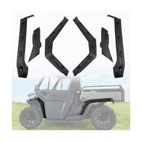 Rxdyy010 Cusautv Sport Front And Rear Fender Flares Compatible With Can-am Defender Hd5/hd8/hd10