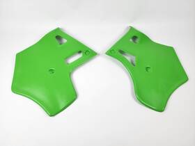 Kaw-rs-1986tecate-green Dc Plastics New Kawasaki Tecate 86-87 Kxt250 Green Radiator Shrouds