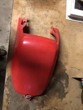 Yam-ts-1985triz250-blk Dc Plastics Yamaha Tri Z Ytz250 85-86 Black Plastic Gas Tank Skin Airbox Cover
