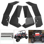 Djt841822 Utv Fender Flares Mud Flaps For Polaris Black Usa