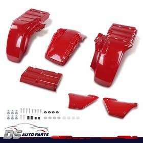 Dsa124596 Ds-auto-parts Fit Honda Atc250es 85 86 87 Front And Rear Fender Kit With Side Panels Trunk Lid Red