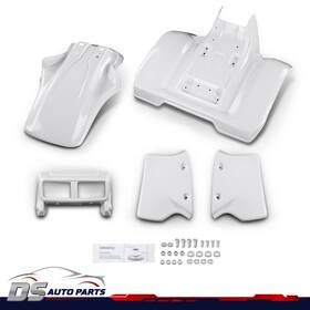 Dsa966539 Ds-auto-parts Fender Complete Set Fit For Honda Atc 350x 1985-1986 Front And Rear White Plastic