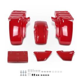Alo987422 G-plus Red Complete Plastic Fender Kit For Honda Big Atc250es Atc 250es 1985-1987