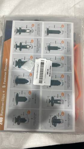 Ne59zysvxd Gooacc Xislet 240 Pcs Utv Nylon Fender Clips/body Rivets