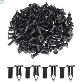 Happy19star Hp21483 Plastic 200 8mm Dia Hole Rivets Fastener Auto Fender Bumper Push Pin Clips
