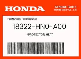 18322-hn0-a00 Honda Genuine Protector Heat -