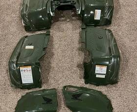 61100-hr3-a20zc.135b Honda New Rancher Front Green Fenders L And R 2014 2015 2016 420 Fa Fm Fe Te