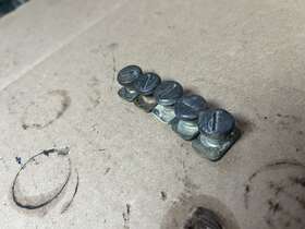 61304-958-003 Honda 85 Fourtrax Front Fender Mud Flap Guard Mounting Screws And Nuts 5