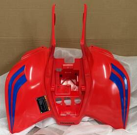 80110-hs3-a10zb Honda 06-26 90 Oem Rear Red Fender Plastic Blue Trx90 Fast Ship