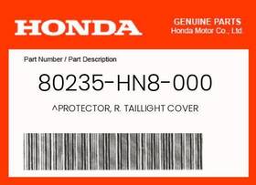 80235-hn8-000 Honda Genuine Protector R. Taillight Cover -