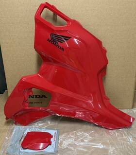 Honda 83655-hr3-fs0zh 14-26 Rancher 420 Side Cover Left Red Panel Foreman 500 Oem Fastship
