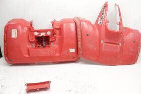 Psn0051e Honda Rancher 350 Te 01 Fender Set Front Rear With Lid Red 47957