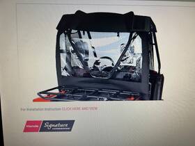 0sr95-hl5-100 Hondaline Accessory Honda Pioneer 500 2015-2023 Oem Fabric Rear Panel #0sr95-hl5-100 New Cab Cover